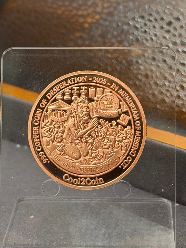 3 x 🇲🇽 2025 1oz Copper Libertad Round - Colorized - Image 2