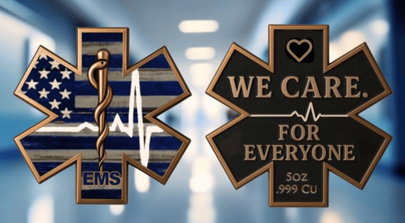 EMS Copper: WE CARE FOR EVERYONE 5 OZ COPPER IN CAPSULE - Image 1