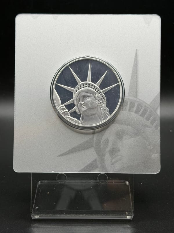 2022 Pamp Suisse ~ Solomon ~ Silver Liberty 1.5oz - Image 1