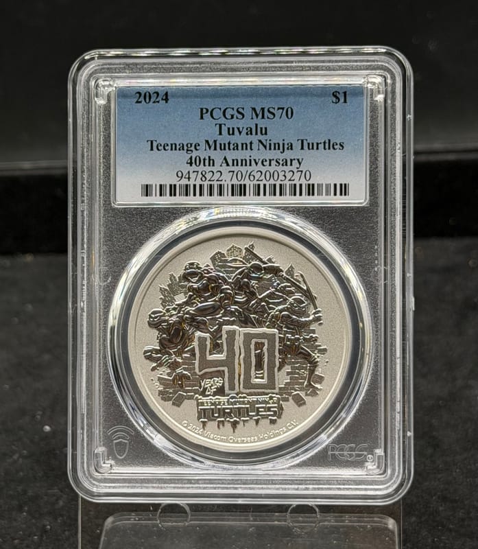 2024 1 oz Silver Teenage Mutant Ninja Turtles MS70 - Image 1