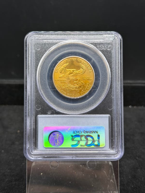 2001 American Gold Eagle $25 PCGS MS69 1/2oz - Image 2