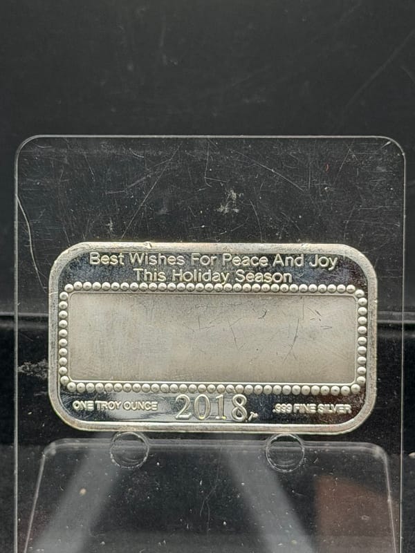 Santa Claus ~ Christmas Silver Bar 1oz 999 - Image 2