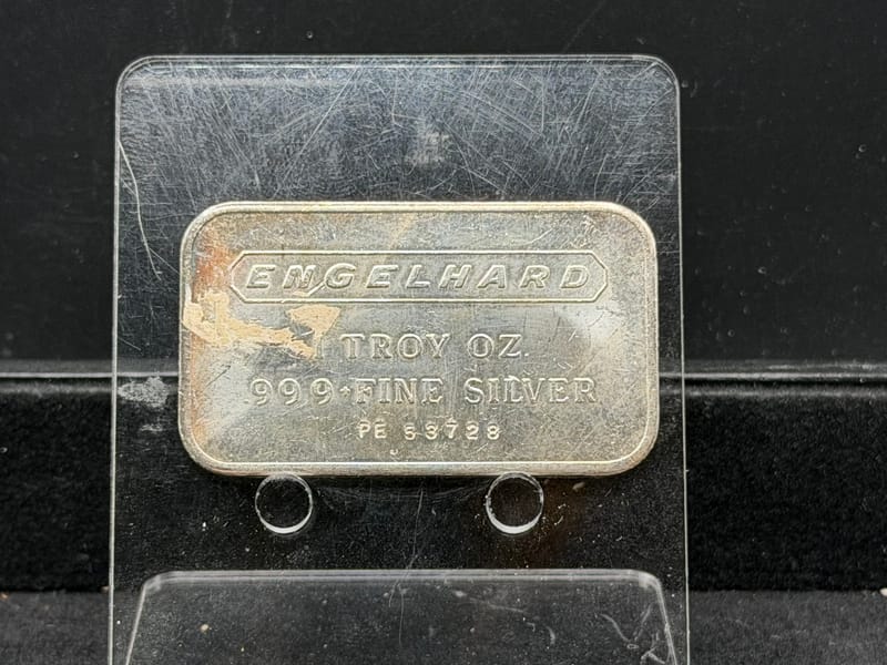 Engelhard Vintage Horizontal 1oz ~ Frosted Back - Image 1