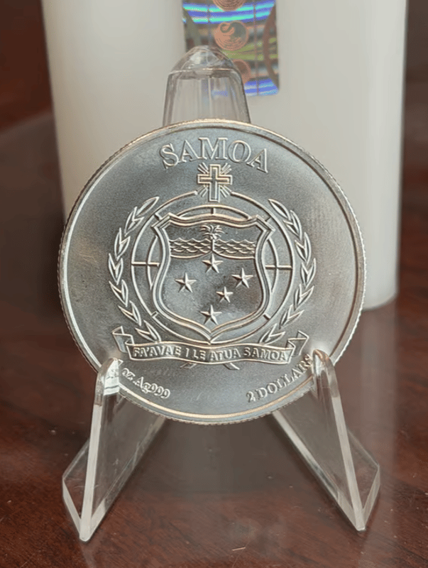 Near Spot: 2023 1 oz Samoa John Mercanti Eagle - Image 2
