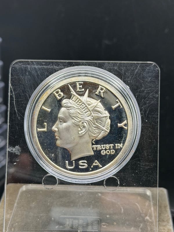 2003 $10 NORFED Liberty Dollar 1oz Silver A12 - Image 1