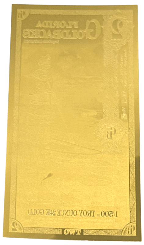 5 x Florida 2 Goldback 1/500 Oz Gold .999 | PeerMetals