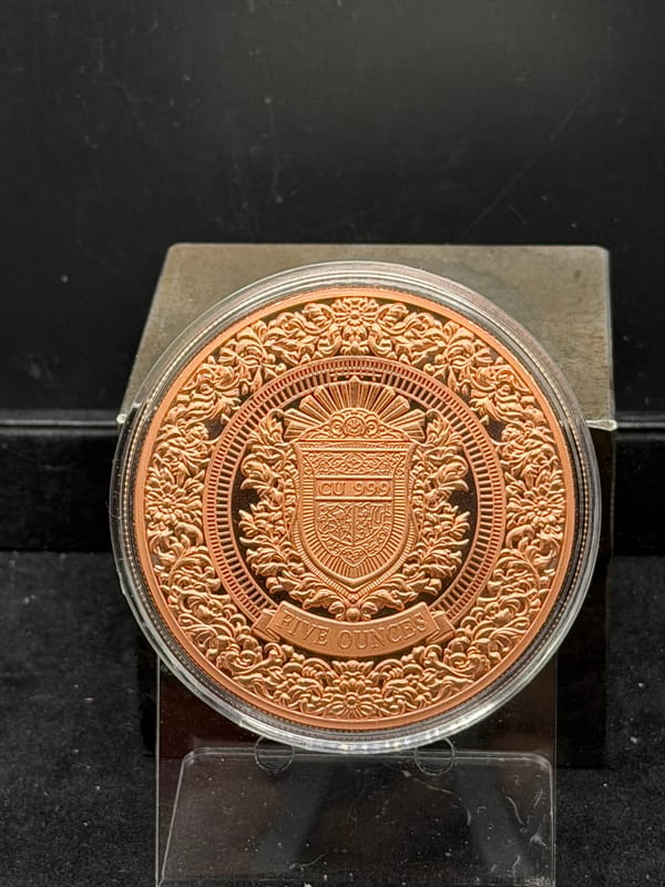 2026 Ancient Warriors Samurai Copper 5 oz in Caps - Image 2