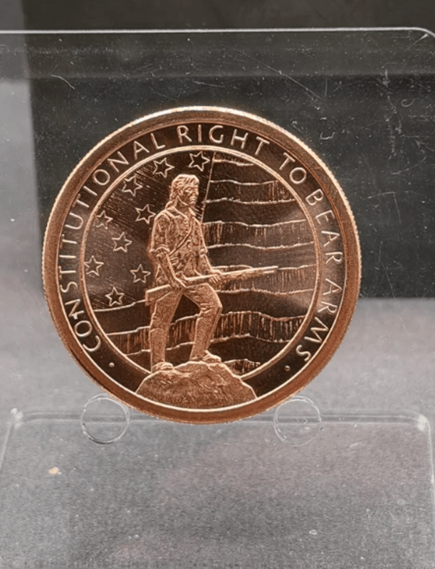 2 x Copper 2nd Amendment Right to bear arms ~ Copper AUCT - Image 1