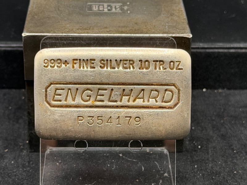 Engelhard P Loaf 10oz Vintage  Silver - Image 1