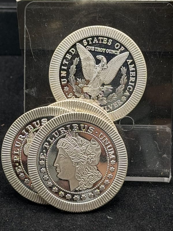 NEAR SPOT Silver 1oz 999 Morgan Dollar Tribute - Image 3