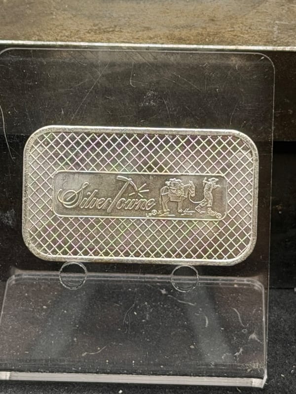 NEAR SPOT Silver 1oz Silvertowne Eagle Bar - Image 2