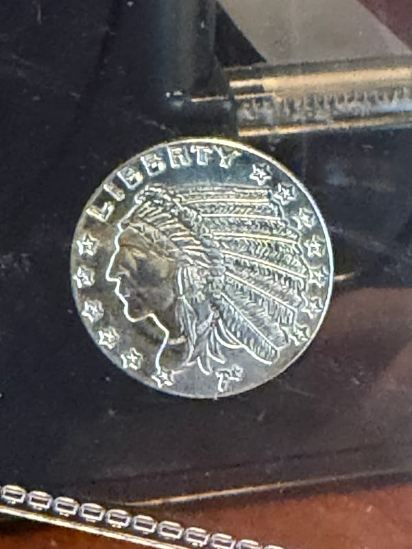 Silver 1/10oz: Incruse Indian Head / Eagle - Image 2