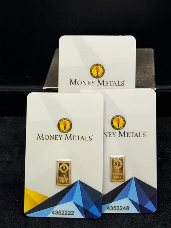 Money Metals 1 gram  .999 Fine Gold Bar - Image 2