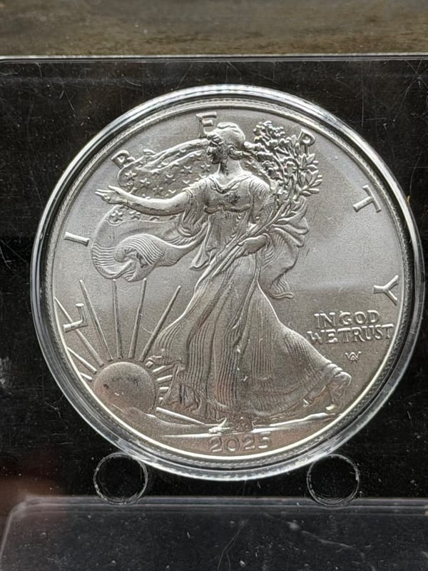 2025 American Silver Eagle 1oz in Capsule - Image 1