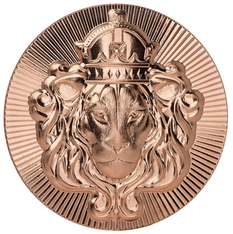Scottsdale Lion 1 oz Copper Stacker Round - Image 1