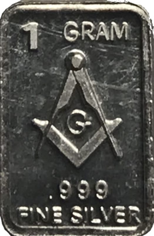 Mason Symbol Silver 1g by Pan Silver - Image 1