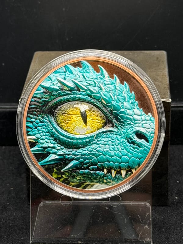 2026 Dragon Flight 5 oz .999 Fine Copper Colorized - Image 1