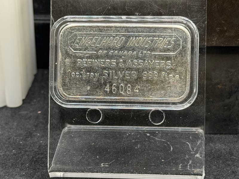 Engelhard Industries of Canada 1 oz silver bar - Image 1