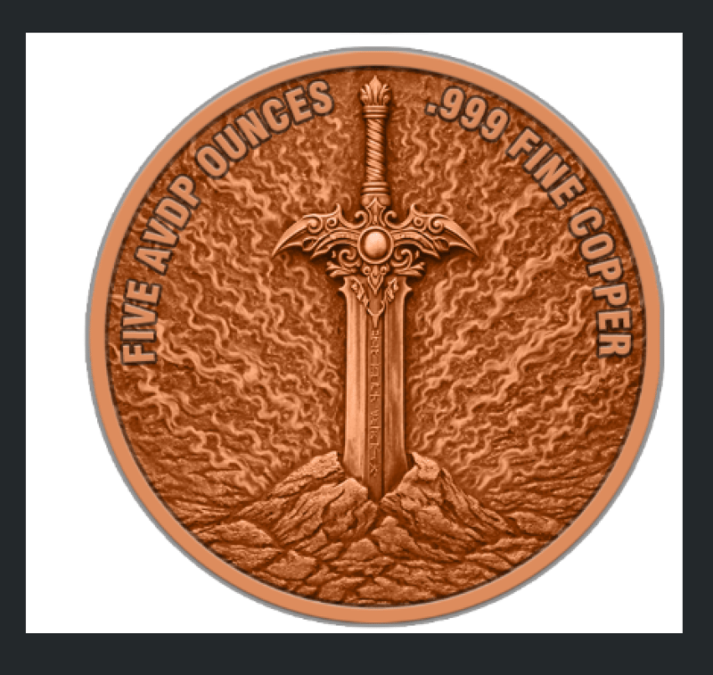 2026 A Hero's Journey Colorized 5 oz .999 Copper - Image 3