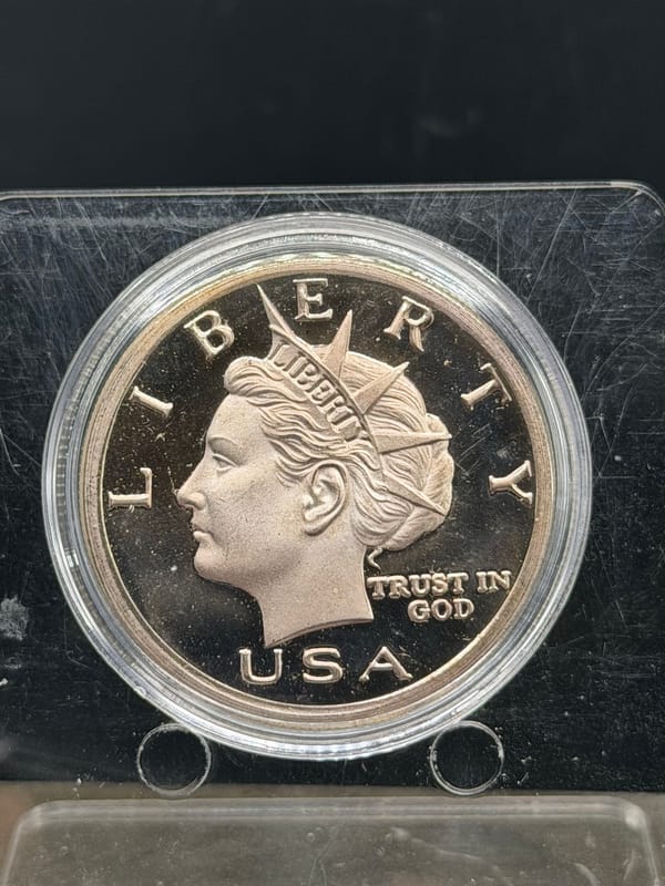 2003 $10 NORFED Liberty Dollar 1oz Silver A19 - Image 1