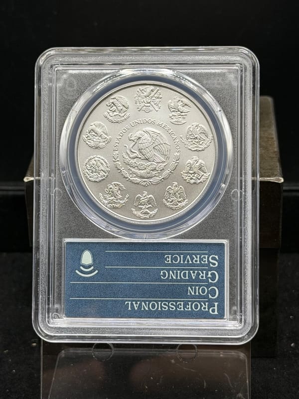 2010 Mo Mexico 1 Onza Silver Libertad PCGS MS69 - Image 2