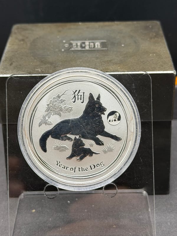 2018 Australia Year of the Dog 1oz ~ Lion Privy - Image 1