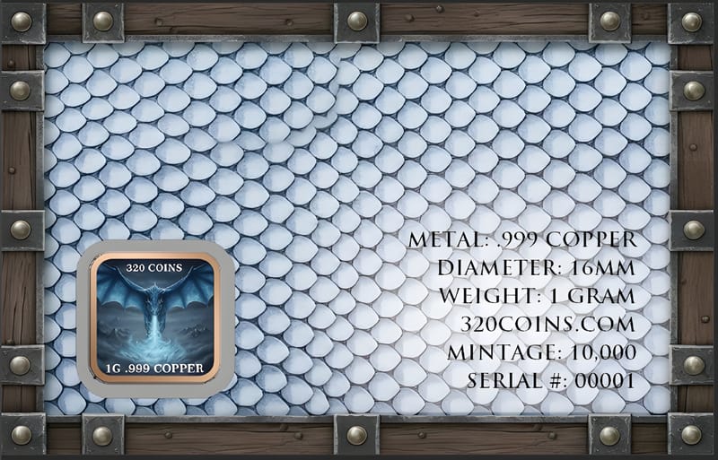 2026 Ice Dragon Double Sided Colorized 1g Copper - Image 2