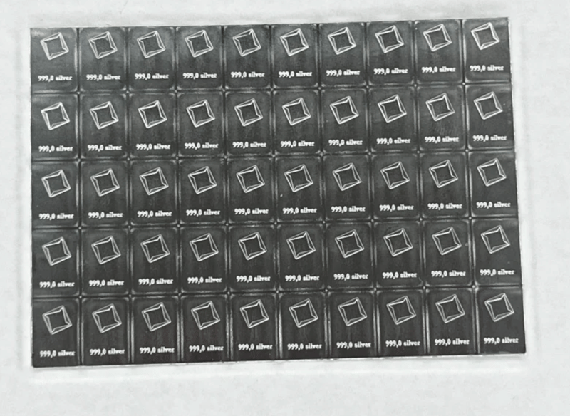 VALCAMBI SILVER COMBIBAR 50 X 1G AUC - Image 1