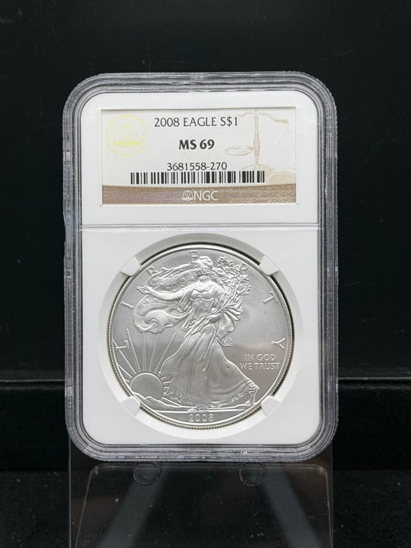 2008 American Silver Eagle NGC MS69 | PeerMetals
