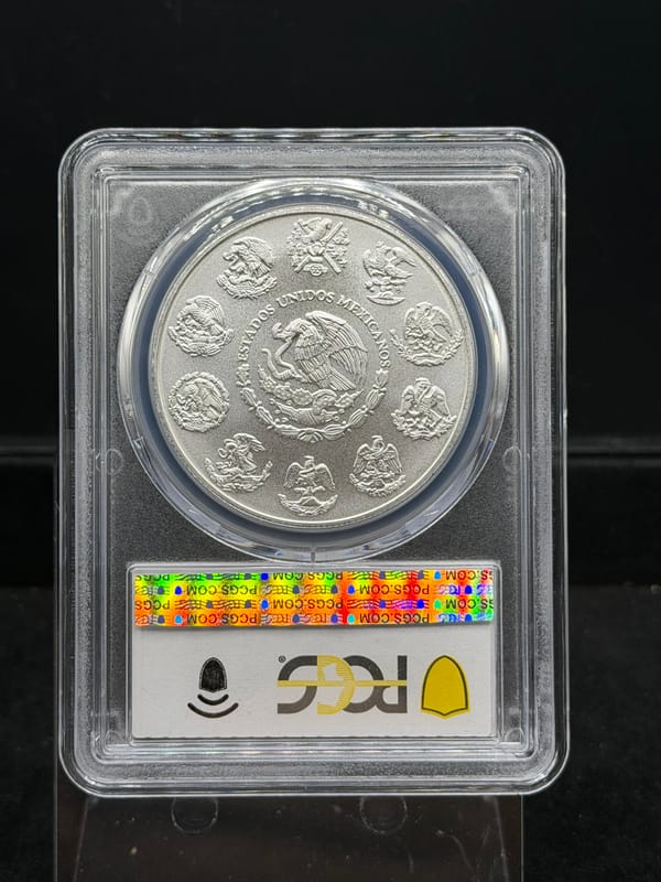 2022 1 oz Fine Silver Mexico Libertad Onza ~ MS70 - Image 2