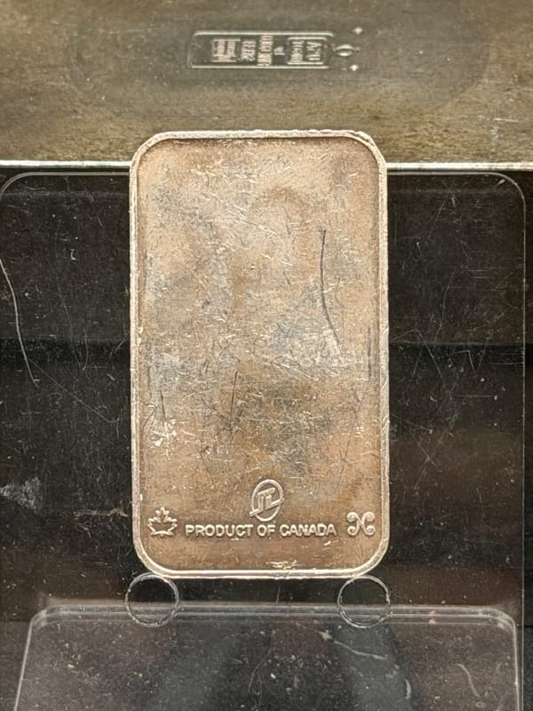 NEAR SPOT Silver 1oz National Vintage Bar - Image 3