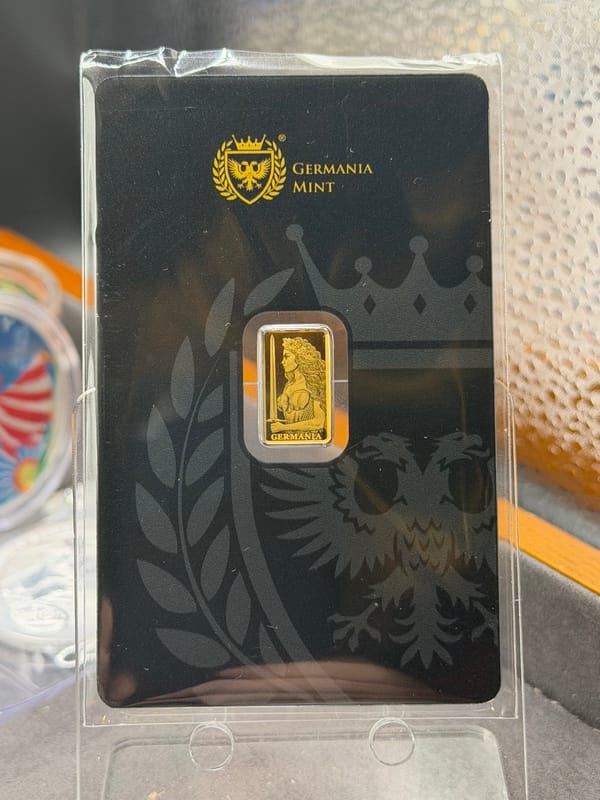 Germania Mint Gold 1/200oz Germania Bar Auction - Image 1