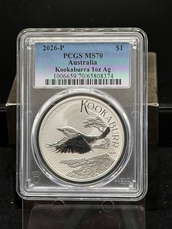 2026 Kookaburra 1 oz .9999 Silver Coin PCGS MS70 - Image 1