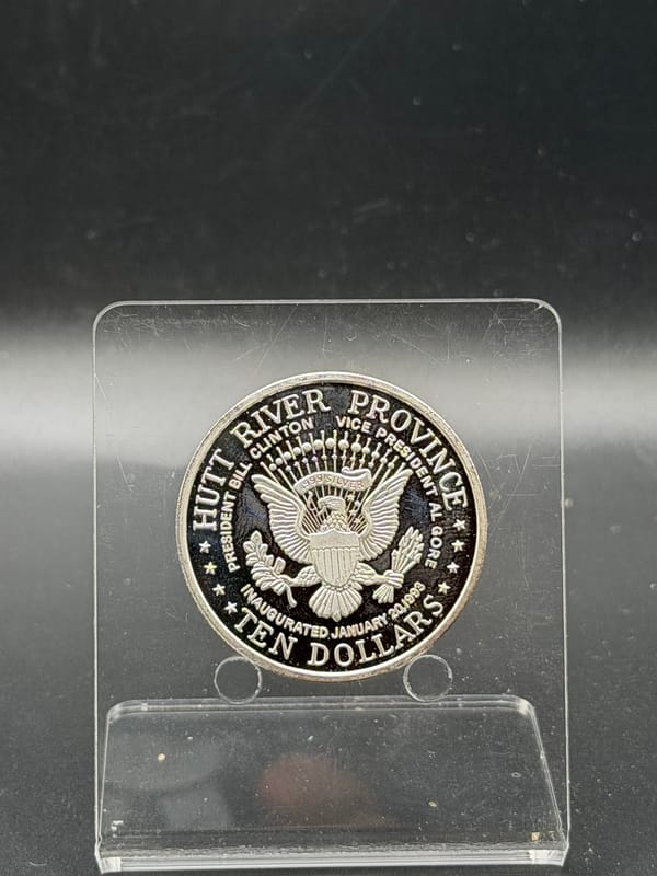 Silver Bill Clinton Silver 1oz Round ~ 999 Silver - Image 2