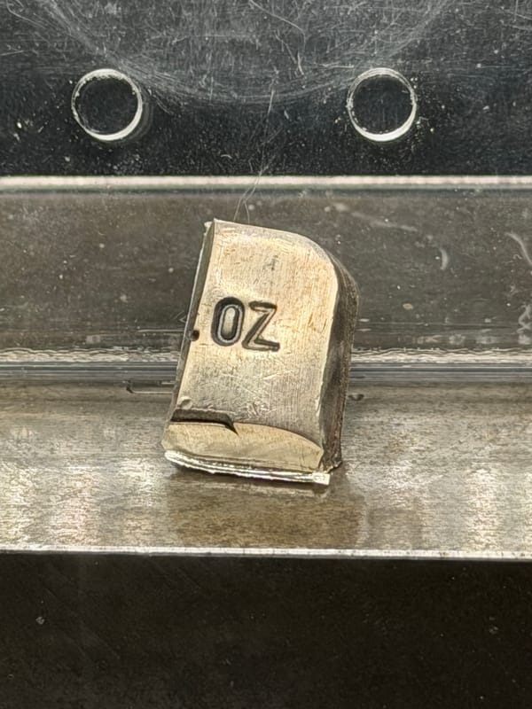 Engelhard Cut portion of P Loaf 26.8g - Image 1