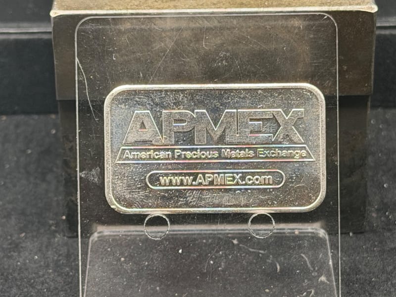 NEAR SPOT Silver 1oz APMEX bar - Image 1