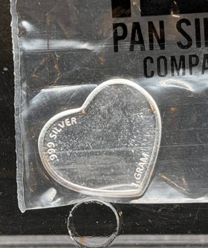 2 x I Love You ~ Silver 1g by Pan Silver - Image 2