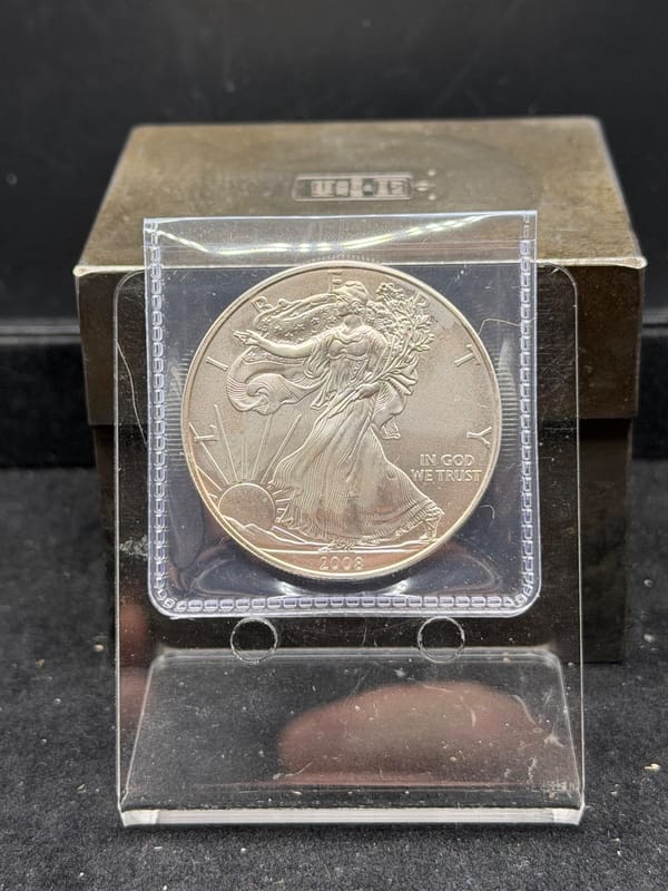 2008 American Silver Eagle 1oz in flip - Image 1