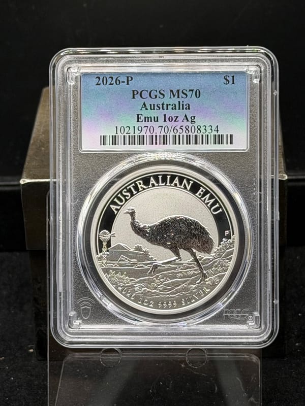 2026 Australia Silver Emu - PCGS Graded MS70 - Image 1