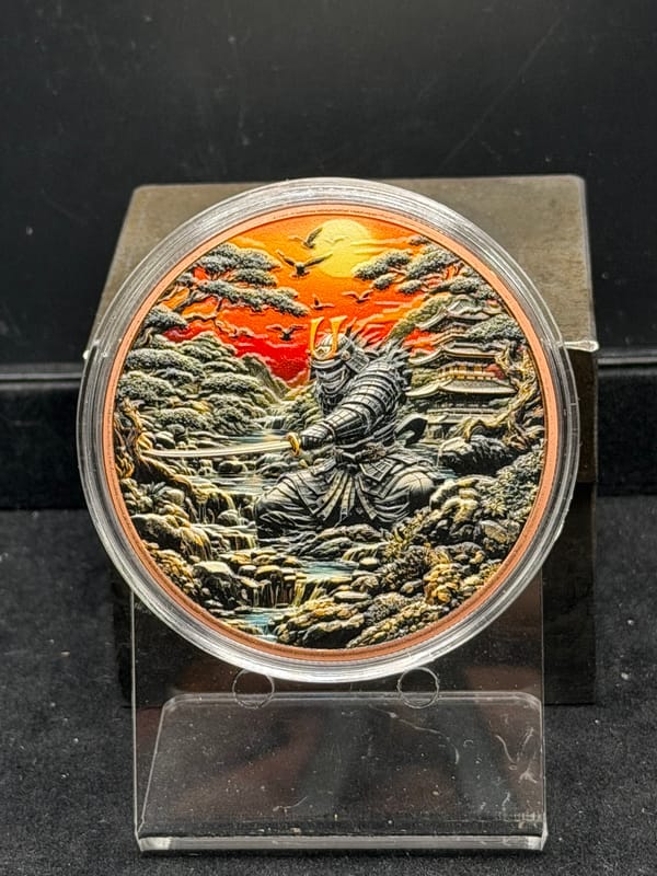2026 Ancient Warriors Samurai Copper 5 oz in Caps - Image 1