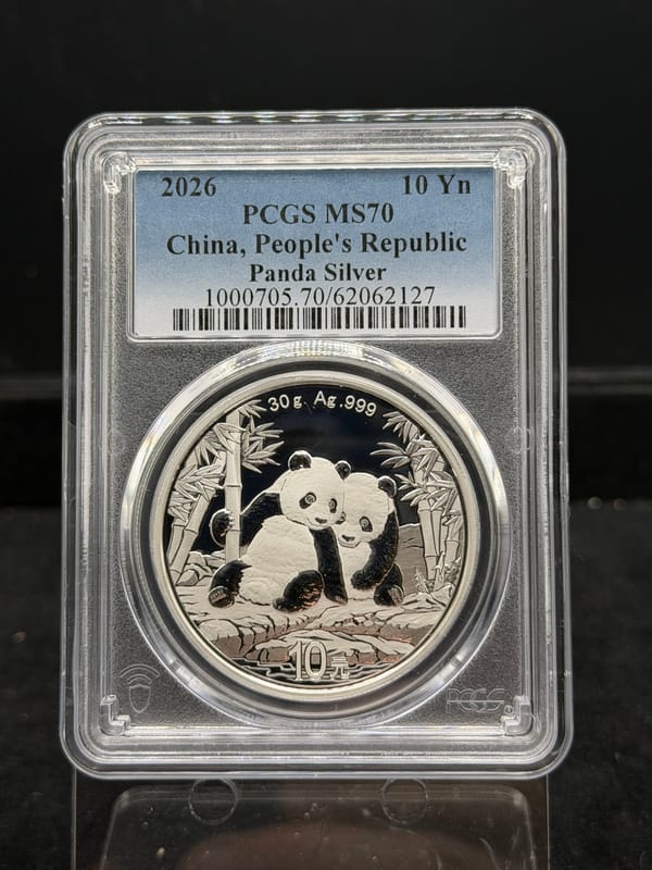 2026 China Panda 10 Yuan Silver ~ PCGS MS70 - Image 1