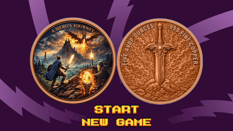 2026 A Hero's Journey Colorized 5 oz .999 Copper - Image 1