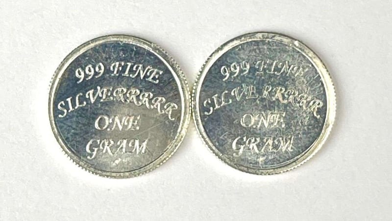 2 x 1g The Coin Shack Silver 999 - Image 2