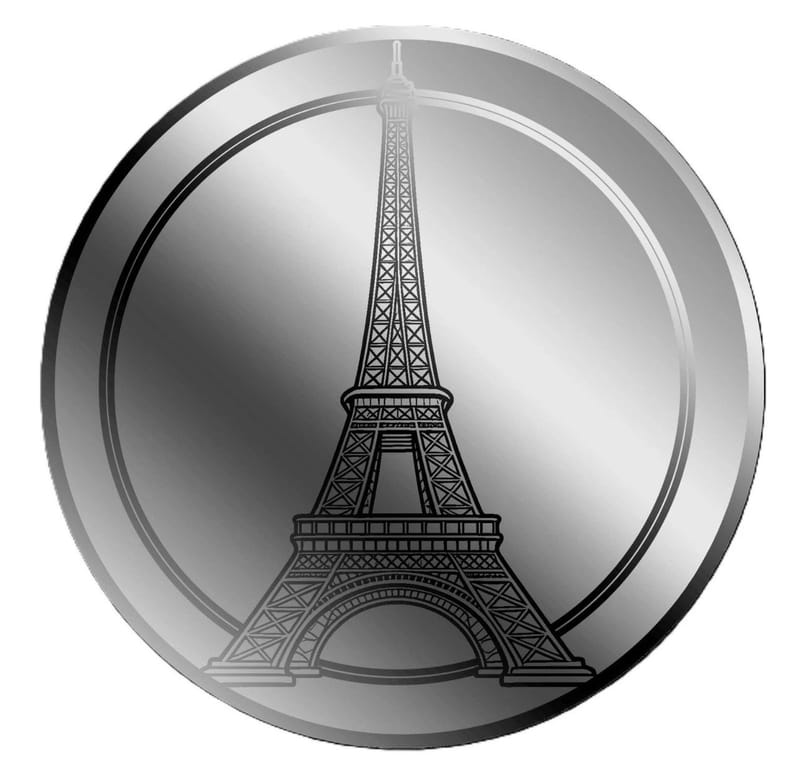 Palladium Eiffel Tower 2026 Liberia 1/1000oz - Image 3