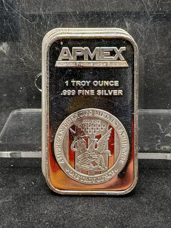 Near Spot: Apmex Silver 1oz Bar - Image 1
