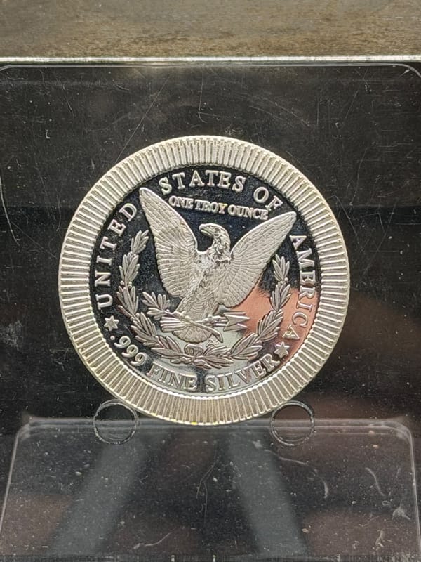 NEAR SPOT Silver 1oz 999 Morgan Dollar Tribute - Image 2