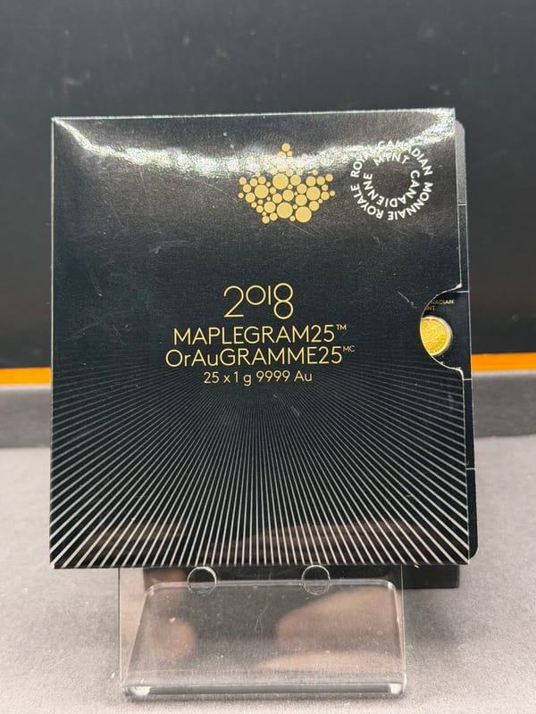 2018 Gold Maplegram 1g from breakaway - Image 2