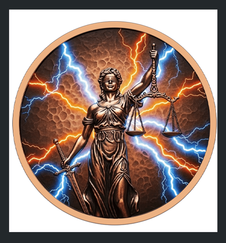 2026 Liberia Celestial Balance Colorized 5 oz Copper - Image 1