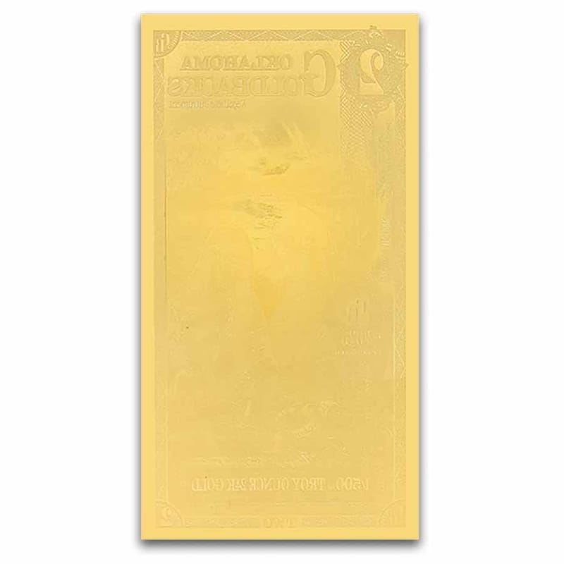 NEW 5 x Oklahoma 2 Goldback 1/500 Oz Gold .999 - Image 3