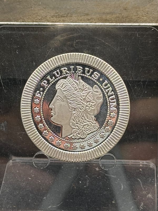 NEAR SPOT Silver 1oz 999 Morgan Dollar Tribute - Image 1